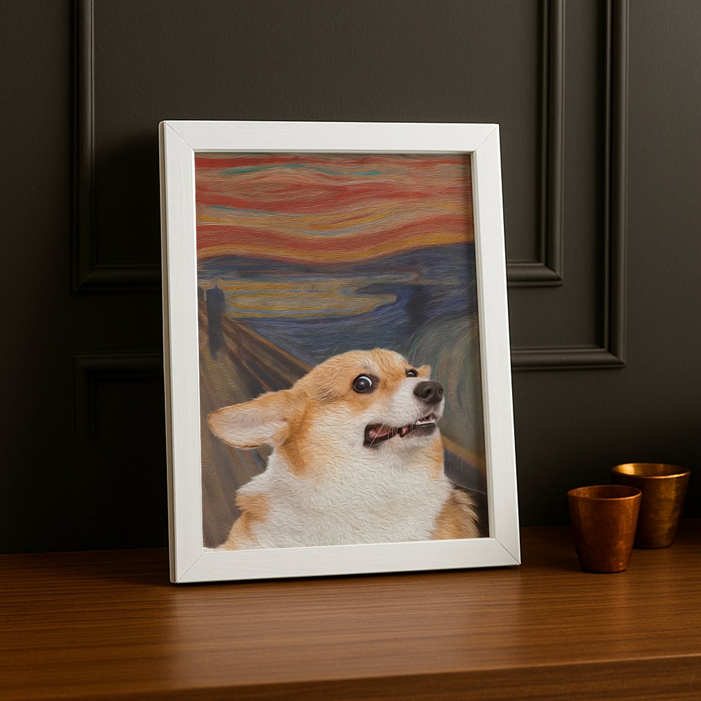 Peinture chien - Poster