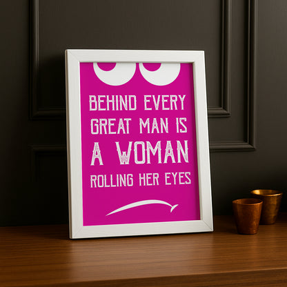 Cadre photo Citation - Rolling Eyes