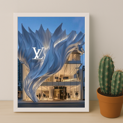 Cadre photo Louis Vuitton devanture