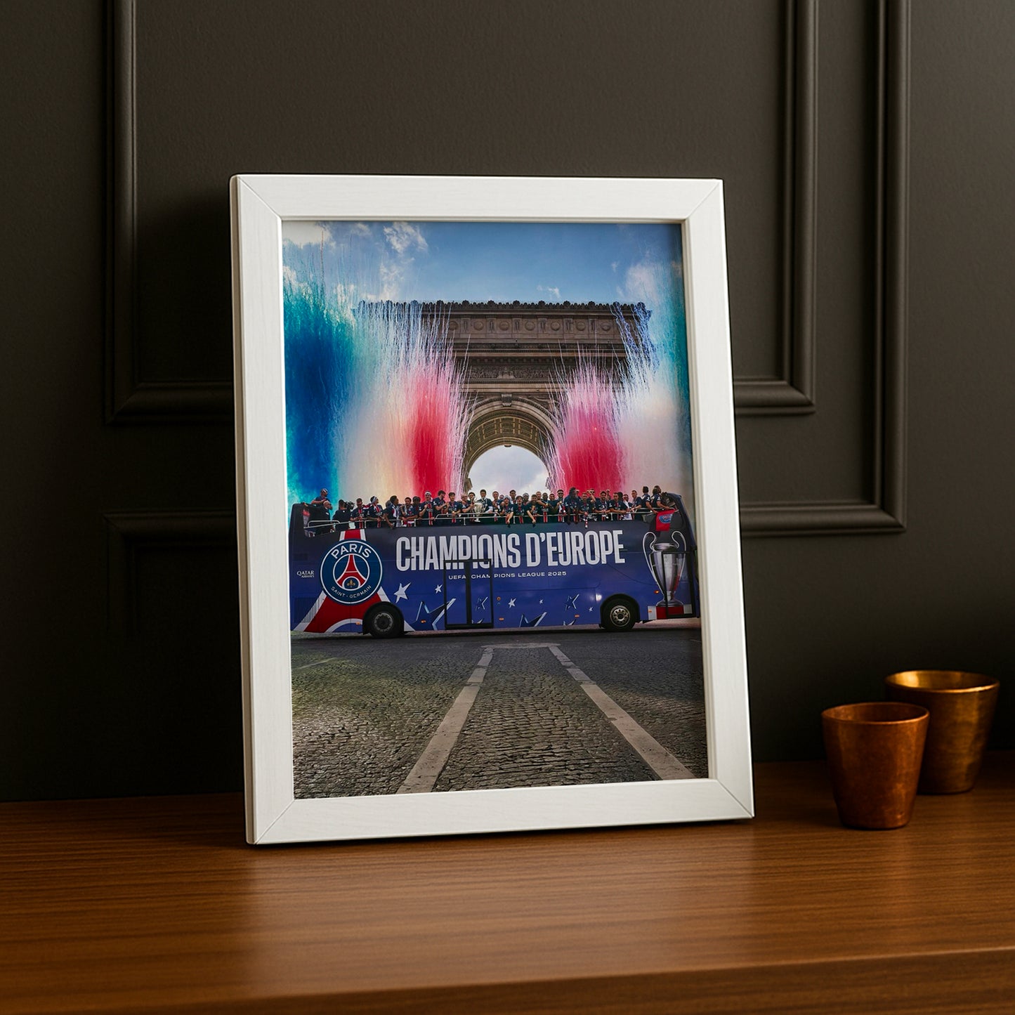 Cadre photo PSG Champion d'Europe