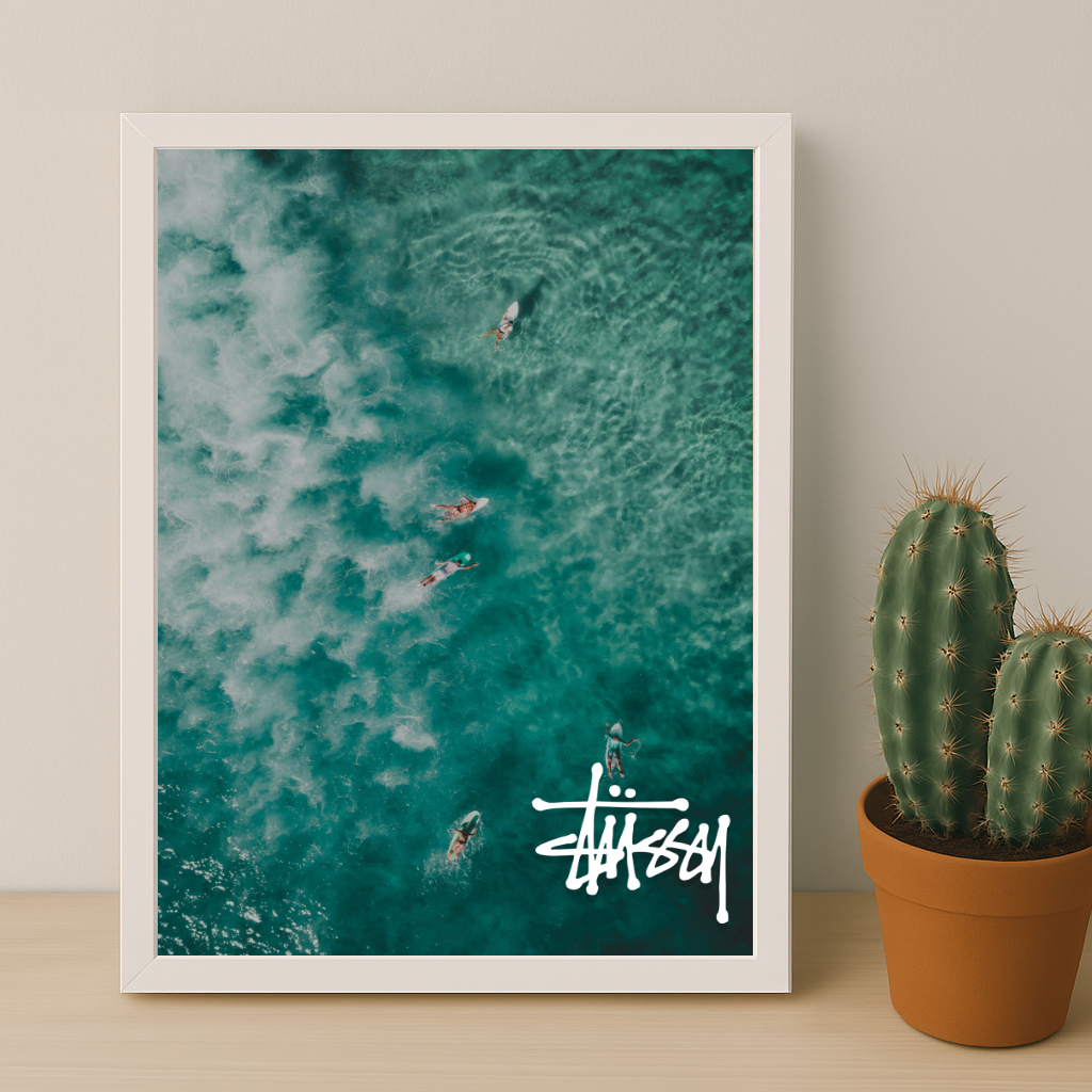 Cadre photo Stüssy - Blue surf