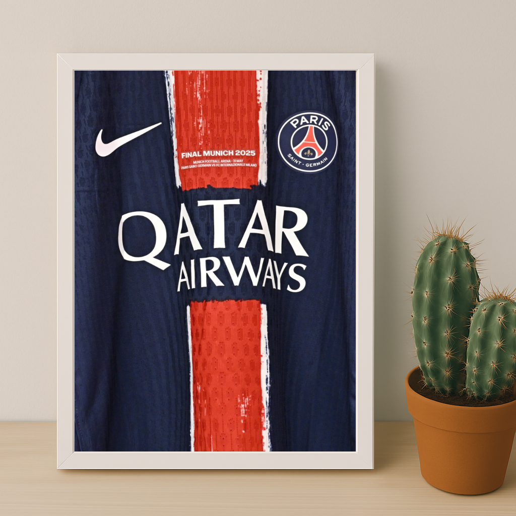 Cadre photo Paris Saint-Germain Maillot Étoilée