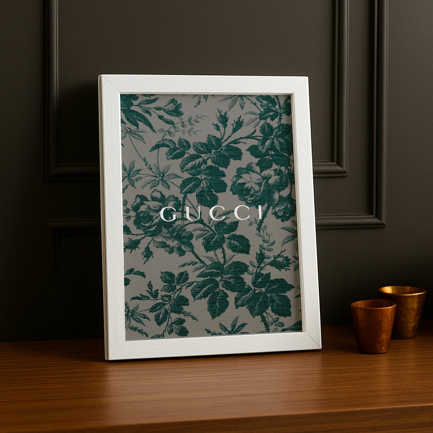 Cadre Photo Gucci - Tapisserie vert