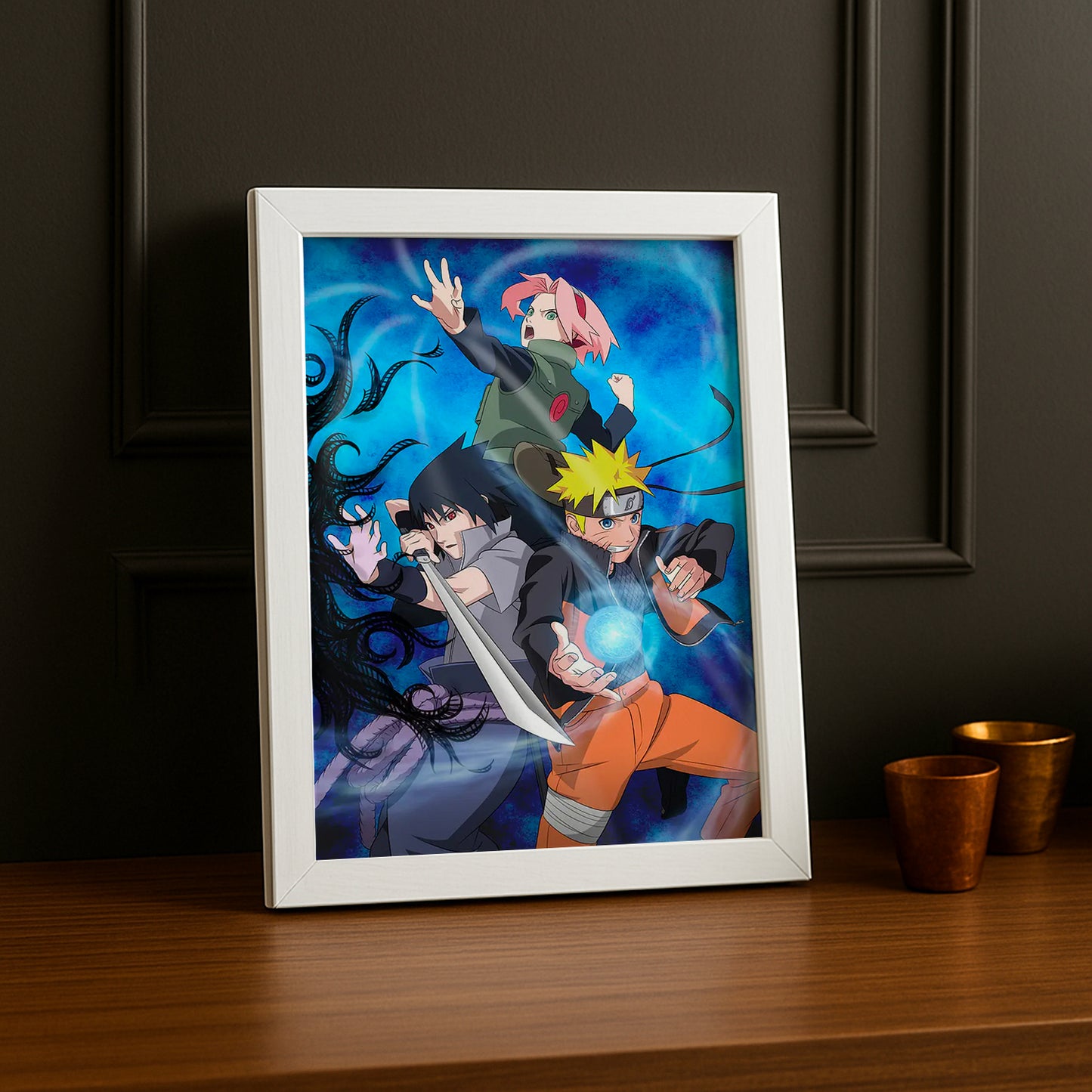 Cadre Photo Naruto - Group Fight Pose