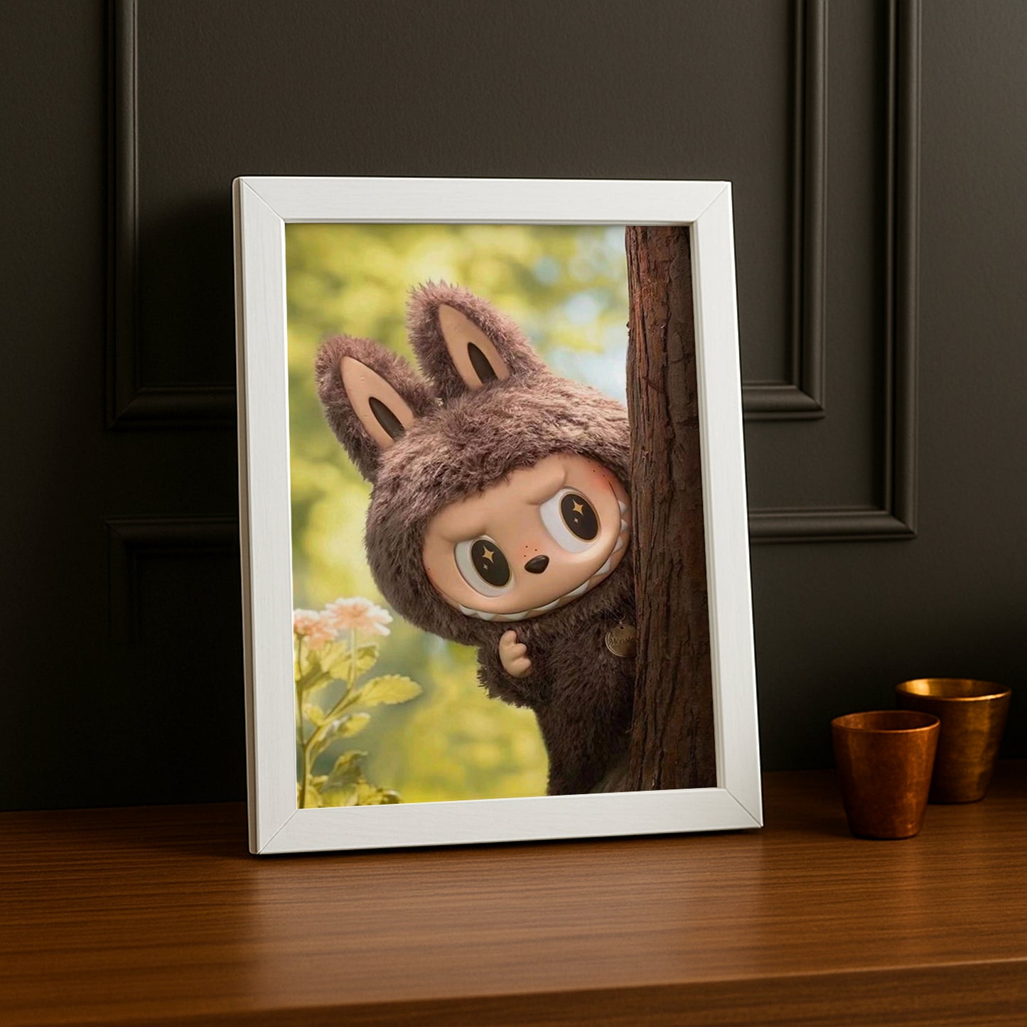 Poster Labubu - Cache-cache