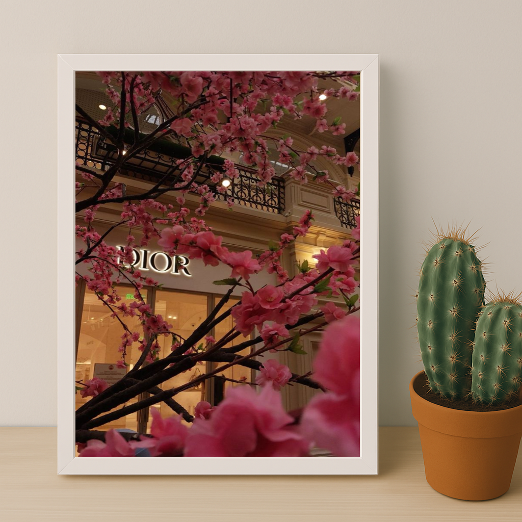 Cadre photo Dior Aethestic Pink Rose
