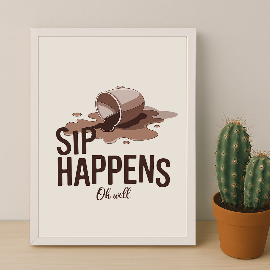 Poster Coffee Lover - Sip Happens