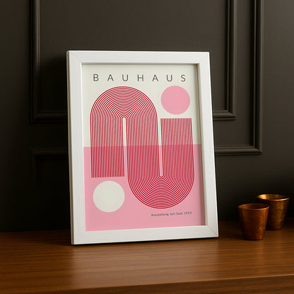 Cadre photo Bauhaus rose