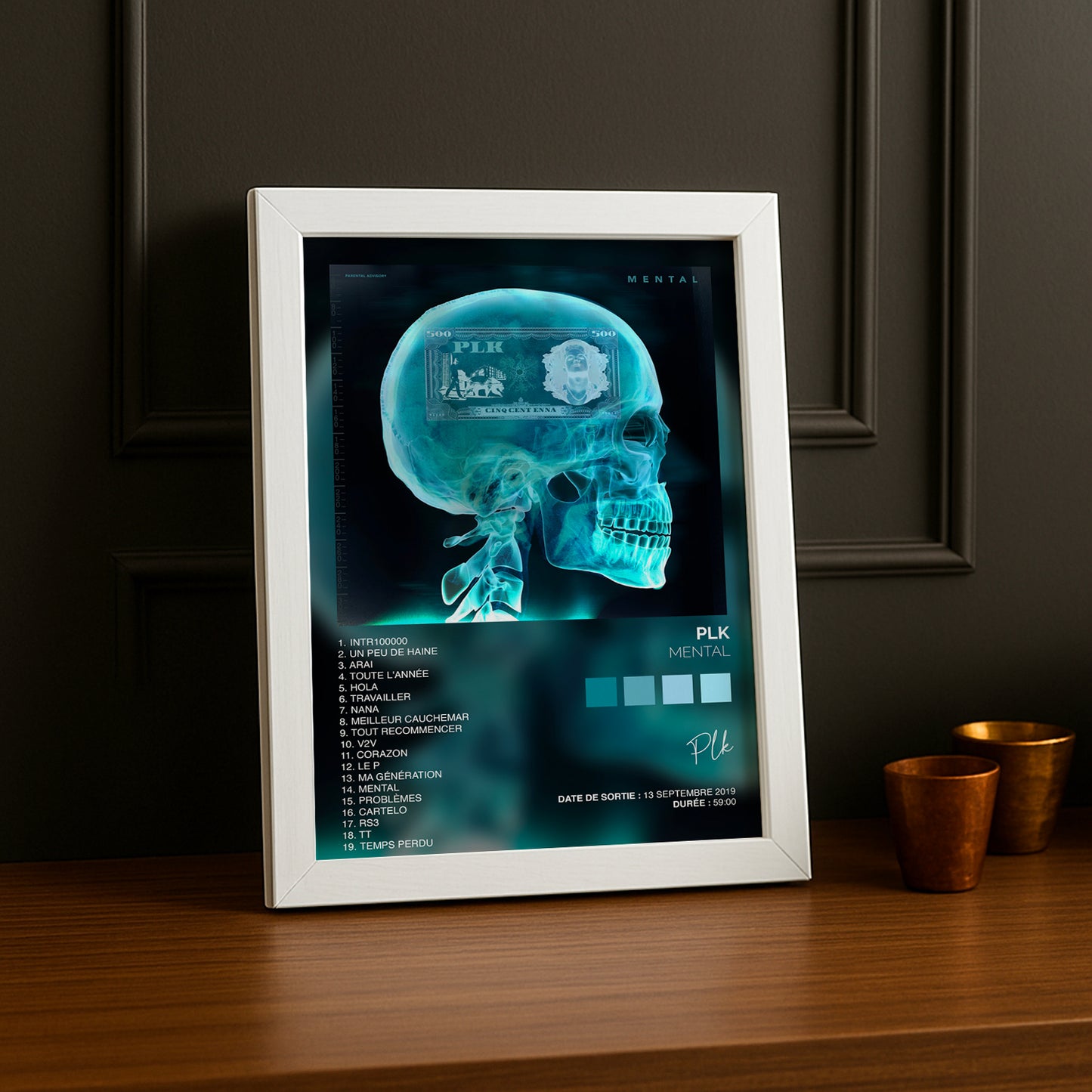 Cadre photo Album Musicaux - Mental de PLK