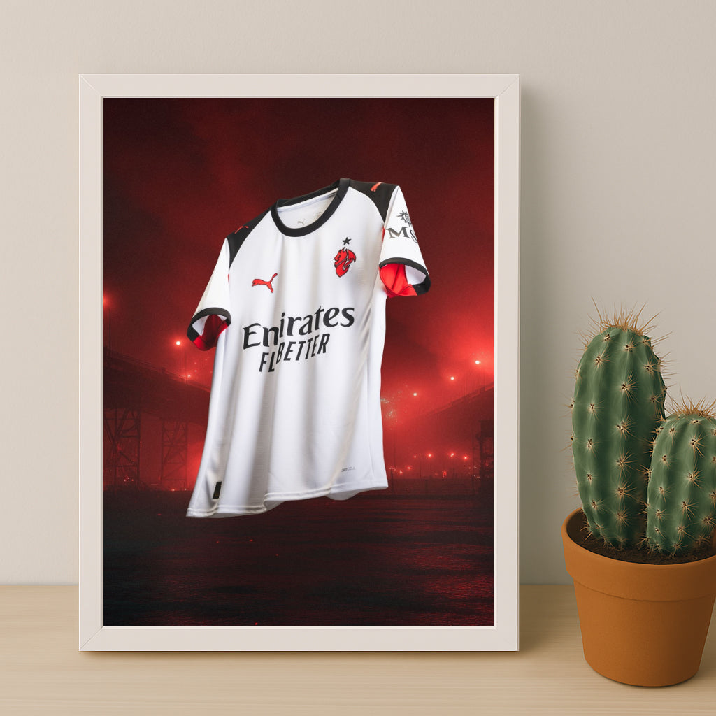 Poster Maillot Football - AC Milan Extérieur 25-26