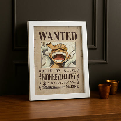 Cadre photo One Piece - Wanted Monkey D Luffy