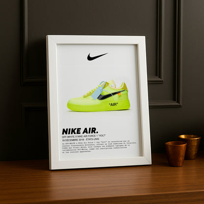 Cadre photo Off-White x Nike Air Force 1 Volt