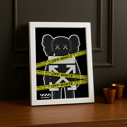 Cadre photo Kaws off-white