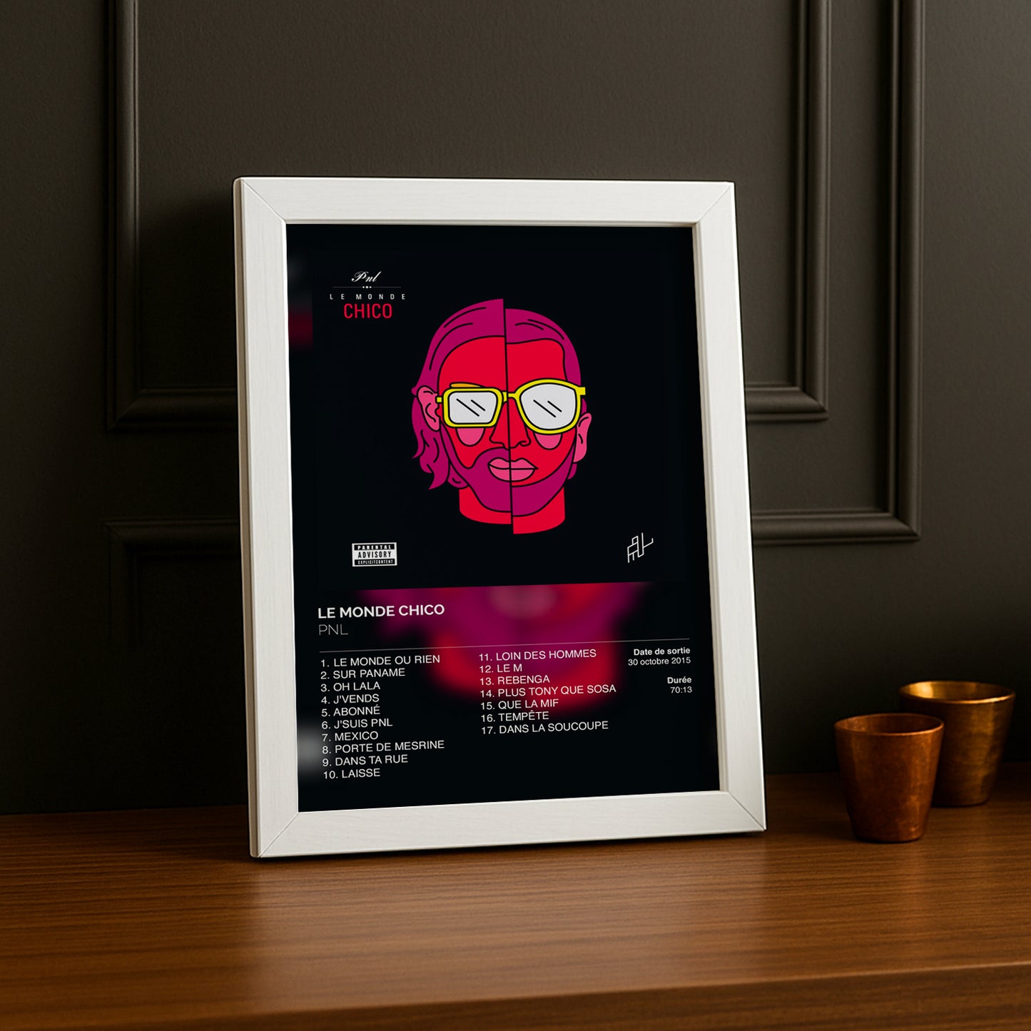 Cadre photo Album Le monde Chico PNL
