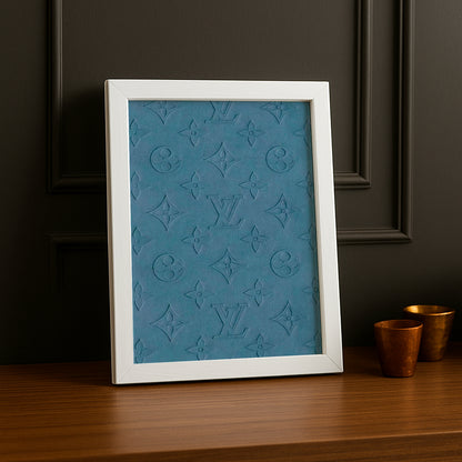 Cadre photo Louis Vuitton motif bleu