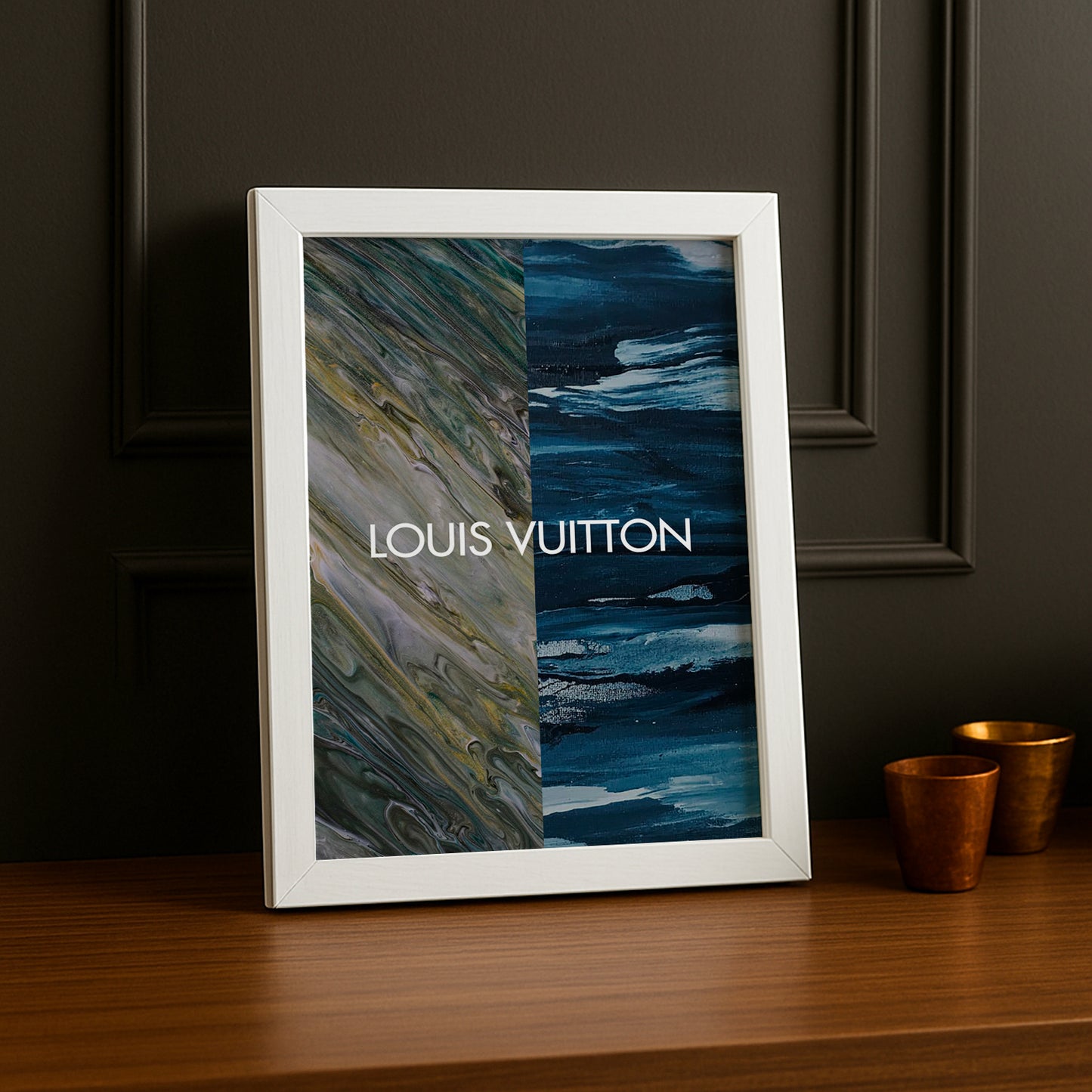 Cadre photo Louis Vuitton - Aesthetic Blue x Green