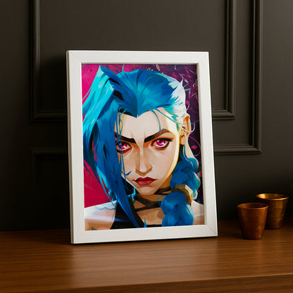 Cadre photo Jinx Portrait Arcane