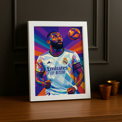 Cadre Photo Rüdiger Real Madrid – Affiche HD Encadrée Papier Premium