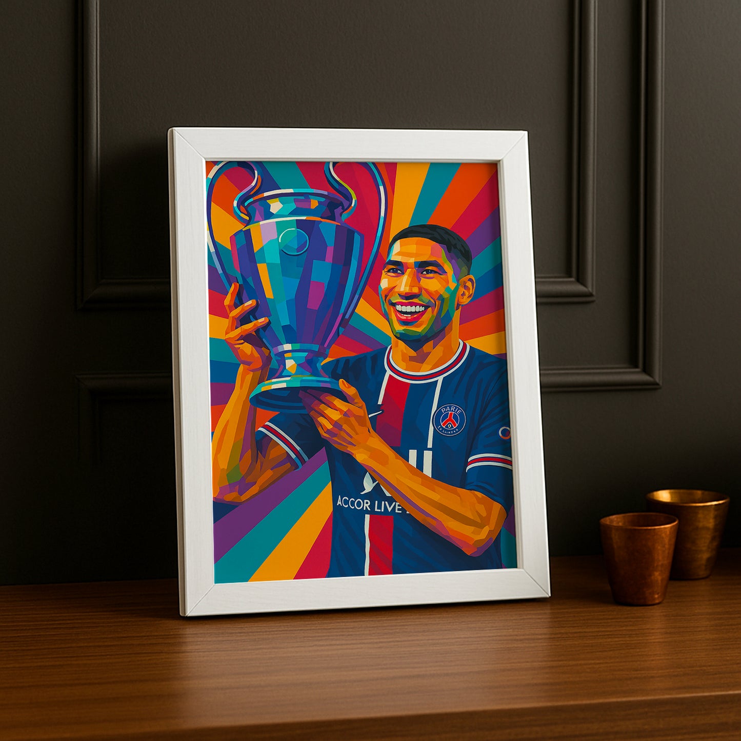 Cadre photo Achraf Hakimi Ligue des champions