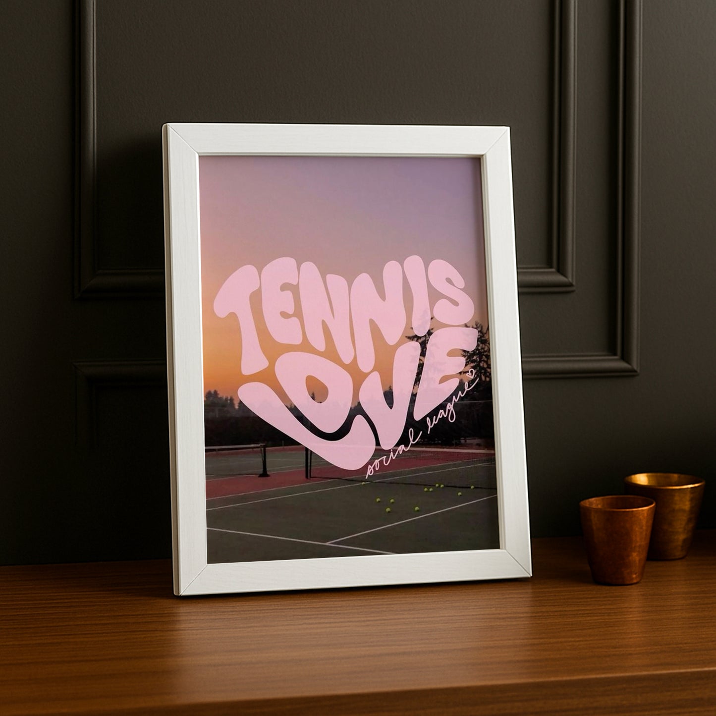 Cadre photo Tennis - Love