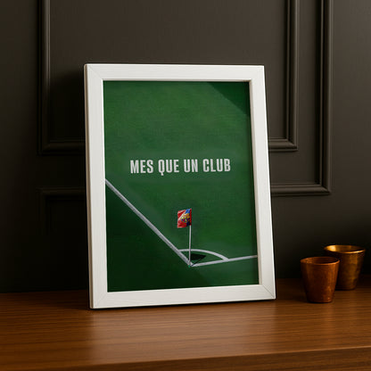 Poster encadrée FC Barcelone - Mes Que Un Club
