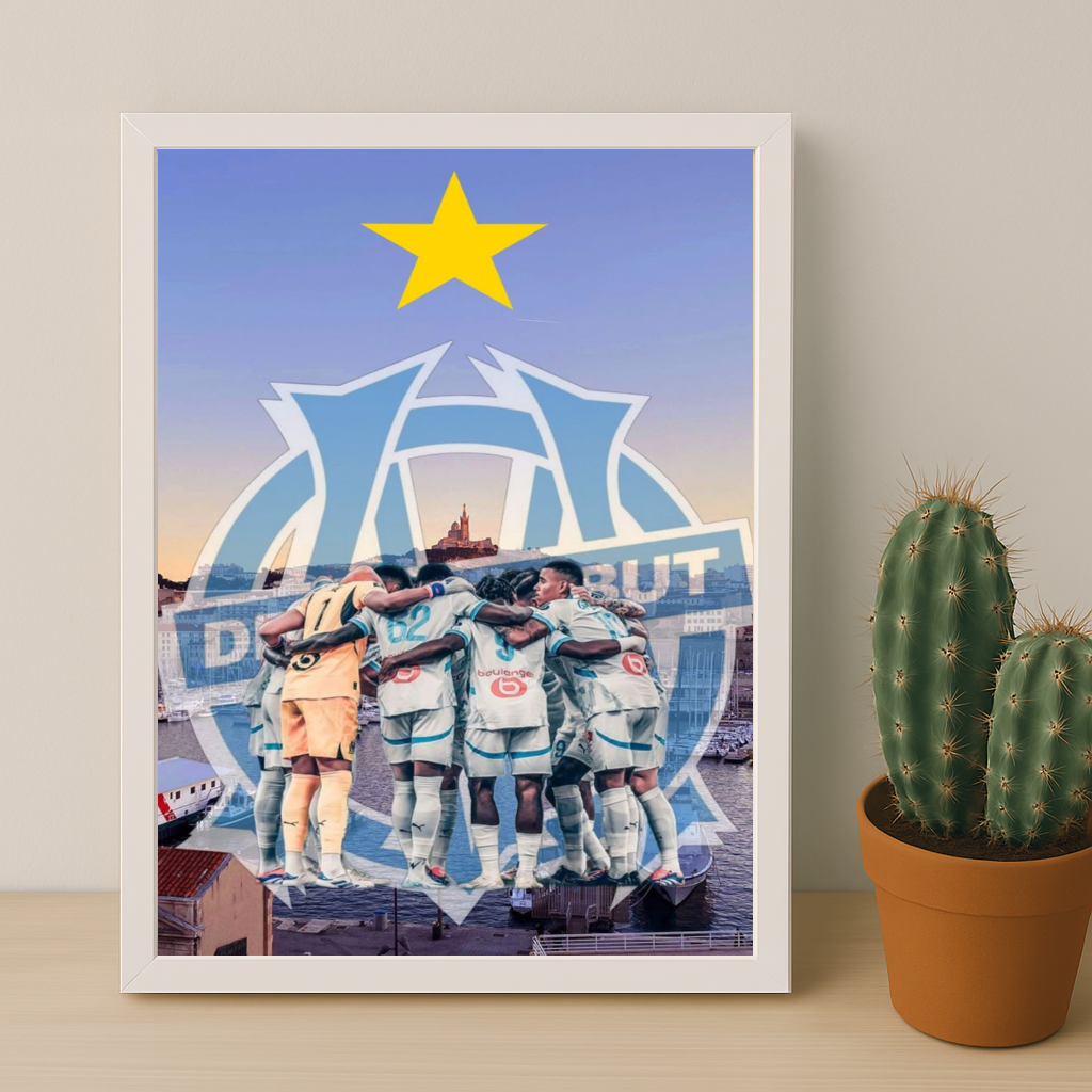 Olympique de Marseille Droit au but - Poster