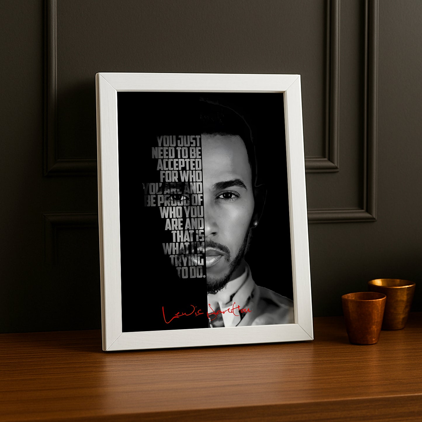 Cadre photo Lewis Hamilton Formula 1