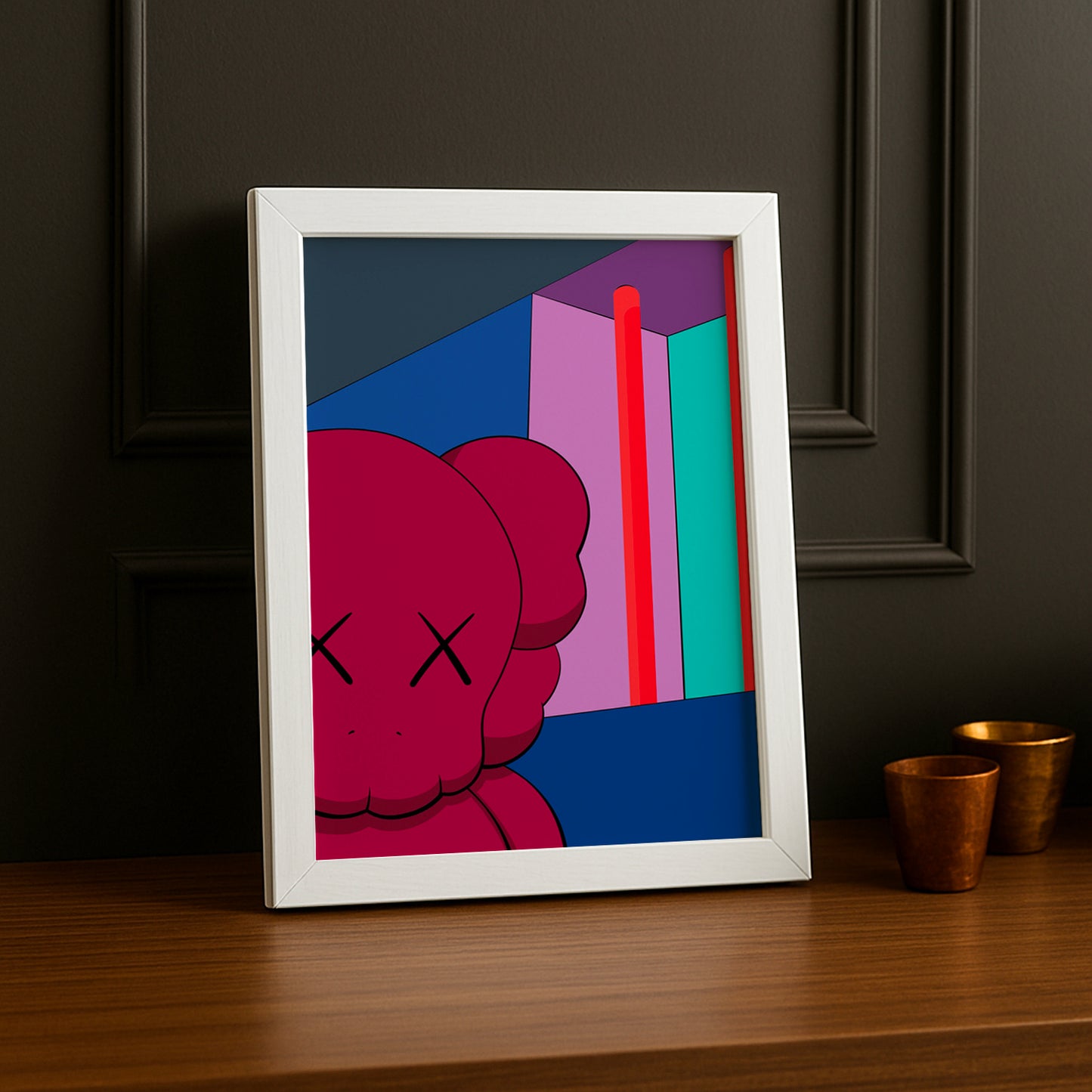 Poster Kaws illustration