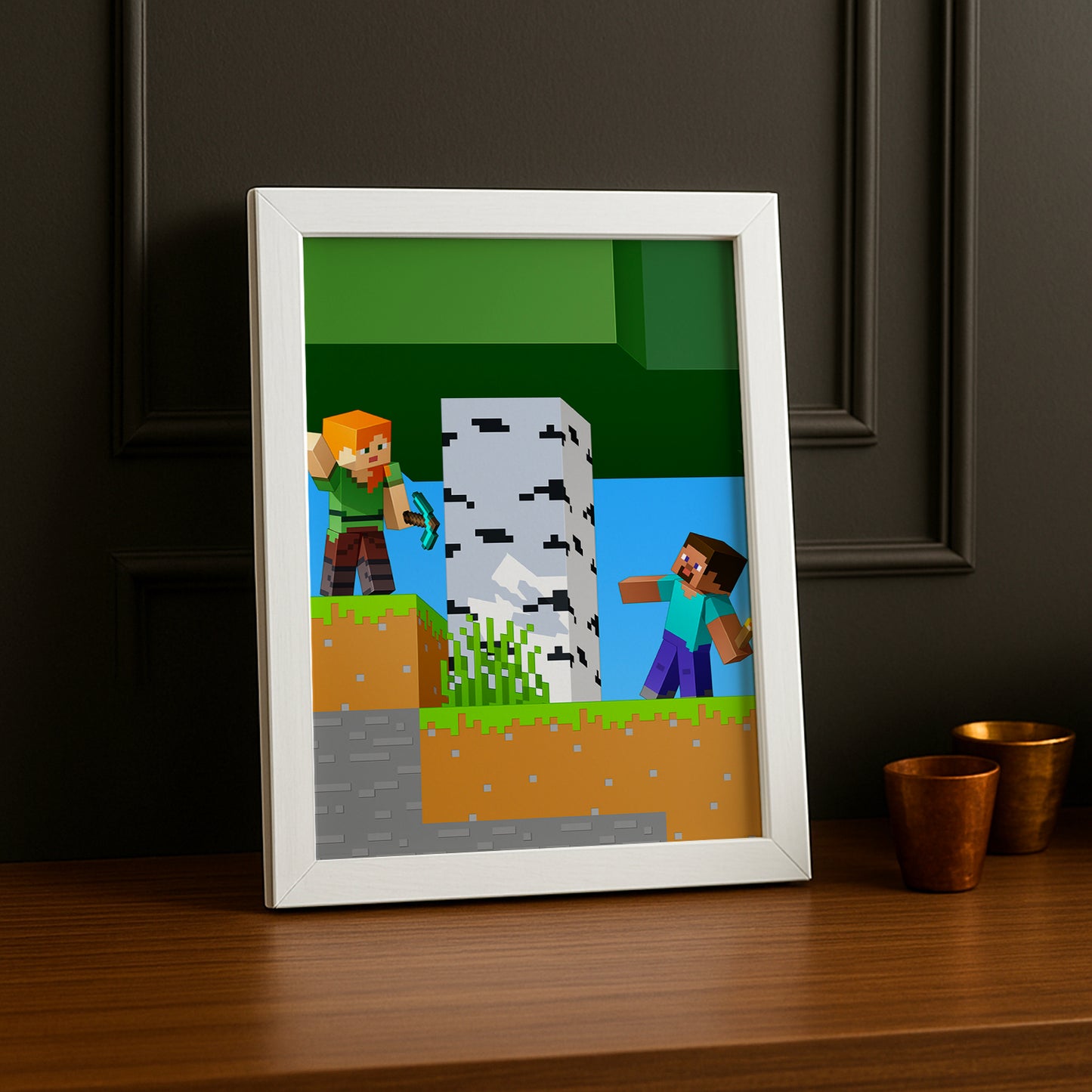 Cadre photo Minecraft - 15 e anniversaire