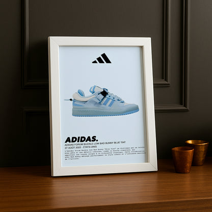 Adidas Buckle Low Bad Bunny Blau getönter Fotorahmen 