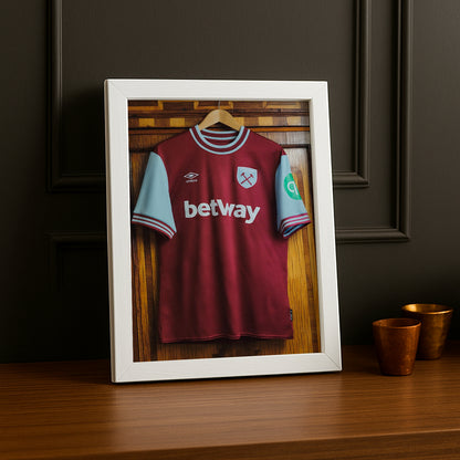 Cadre photo - Maillot West Ham 25-26