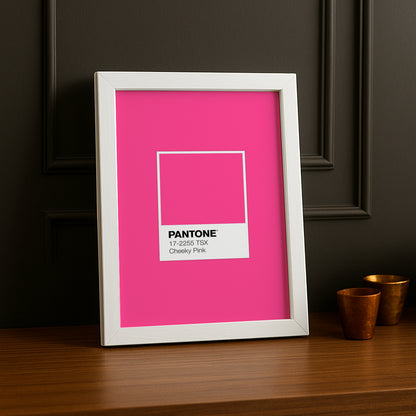 Cadre Photo Pantone Étiquette - Cheeky Pink