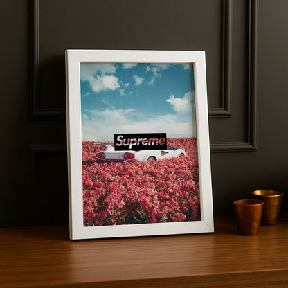 Poster Supreme - Roses x Ferrari