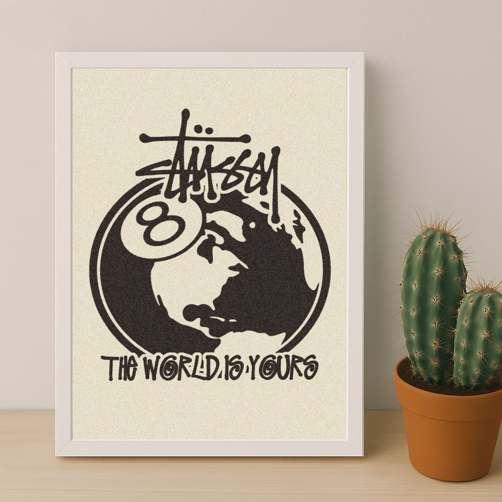 Poster Stüssy - The Worlds Is Yours