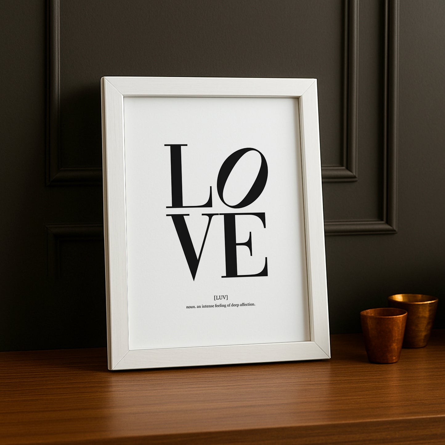 Cadre photo Citation - Love