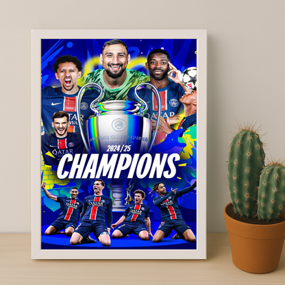 Cadre photo PSG Ligue des champions