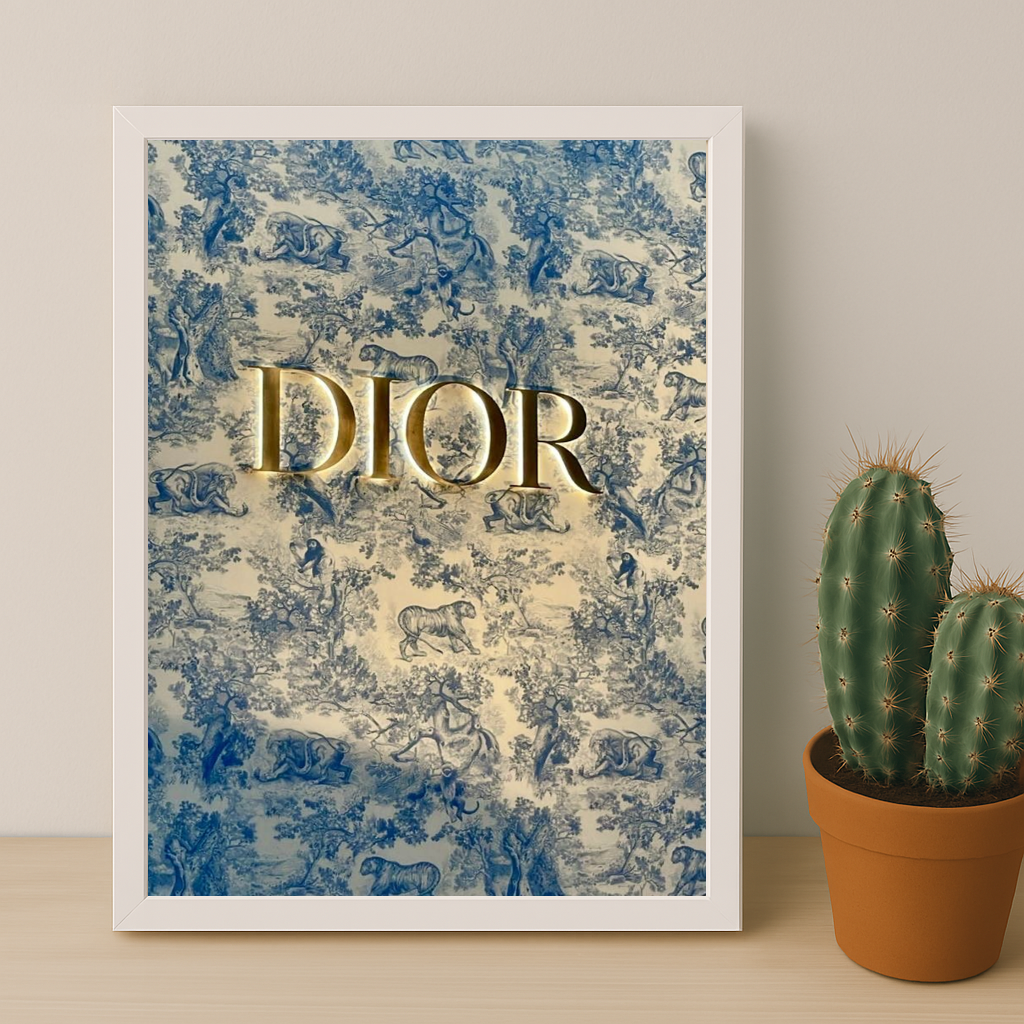 Cadre photo Dior Logo Gold