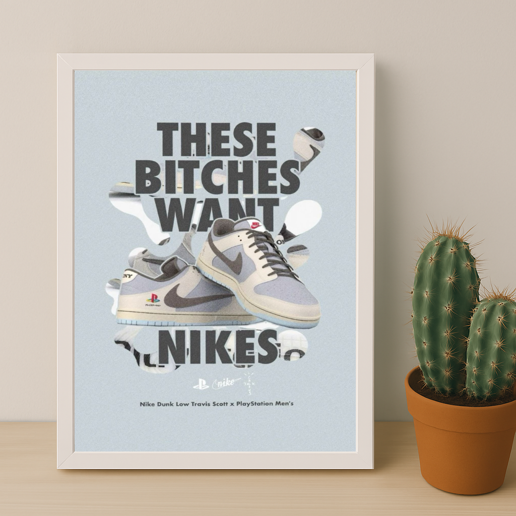 Poster Nike Dunk Low Travis Scott x PlayStation Men's