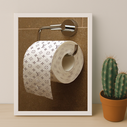 Cadre photo Louis Vuitton papier toilette