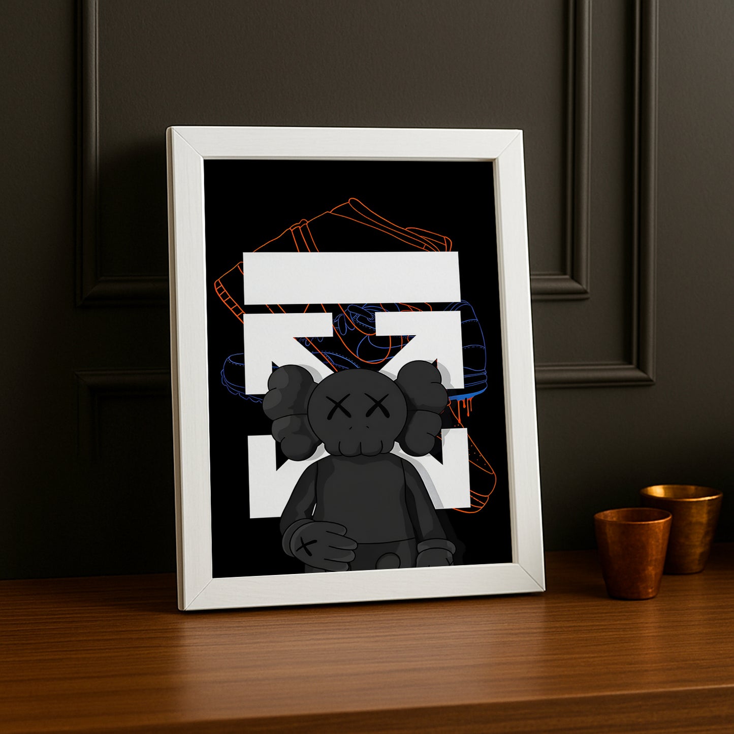 Cadre photo Off-White x Kaws