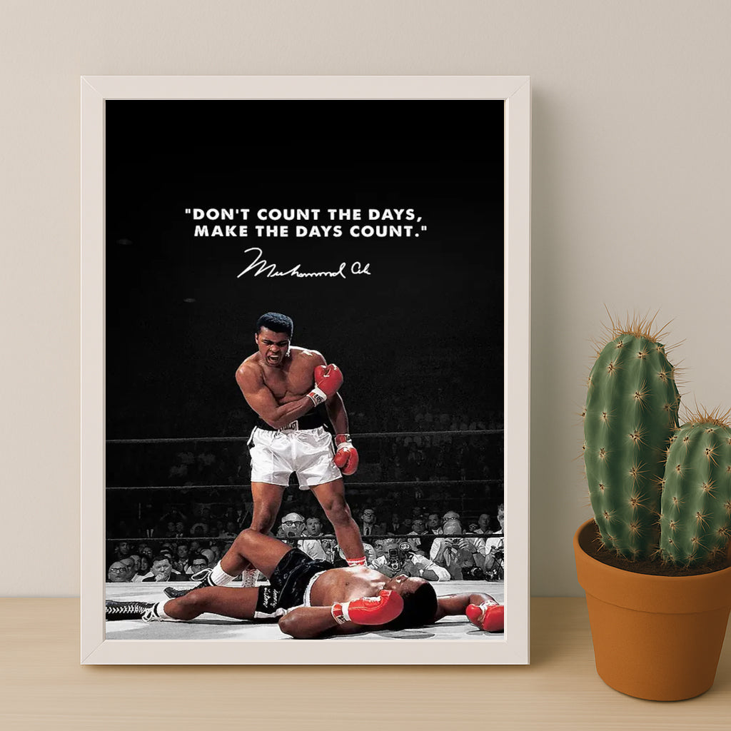 Cadre photo Motivation - Mohammed Ali Citation