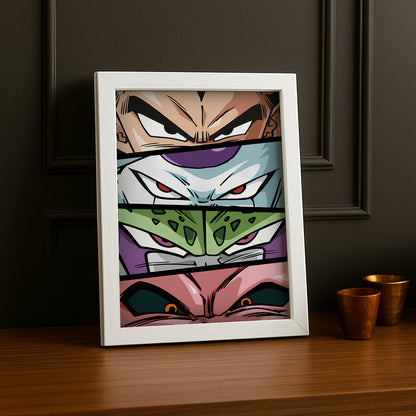 Poster Dragon Ball Z - Eyes Villians DBZ