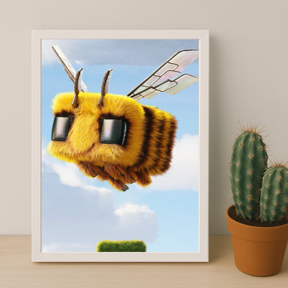 Cadre photo Minecraft - Abeille