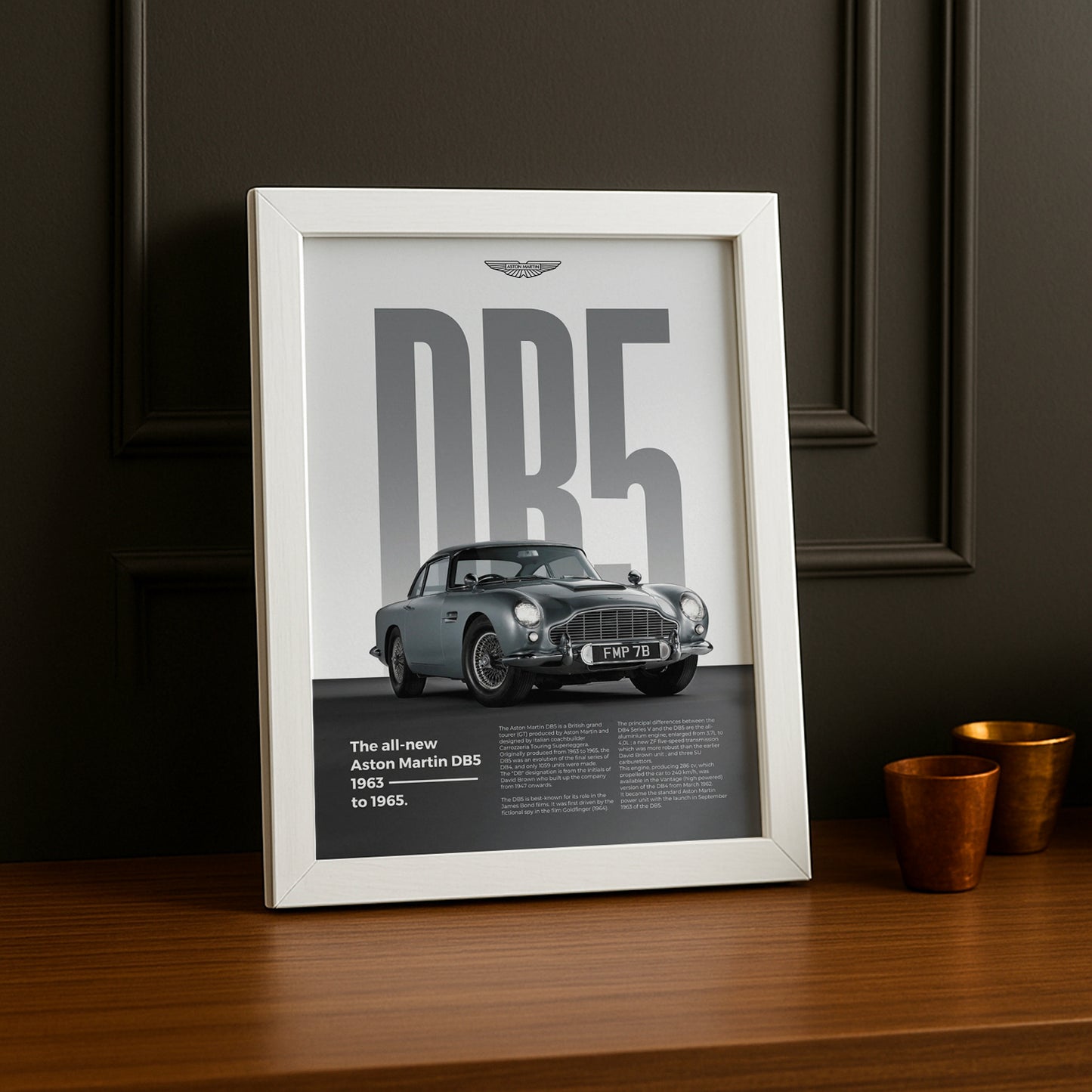 Poster Voitures - Aston Martin DB5 1963