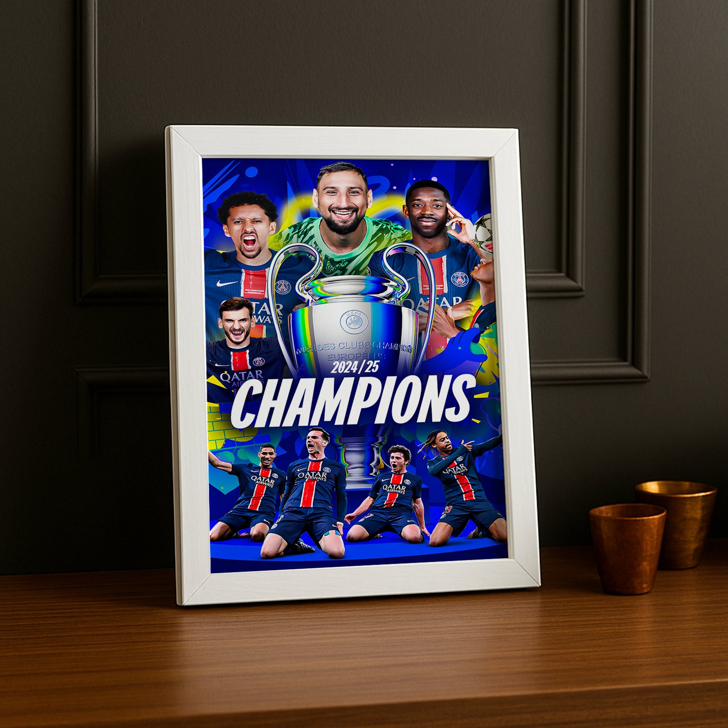 Cadre photo PSG Ligue des champions