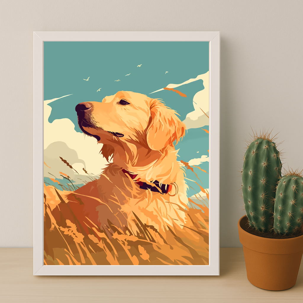 Chien portrait - Poster
