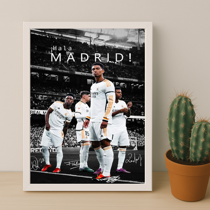 Cadre Photo Real Madrid Hala Madrid – Affiche HD Encadrée Papier Premium