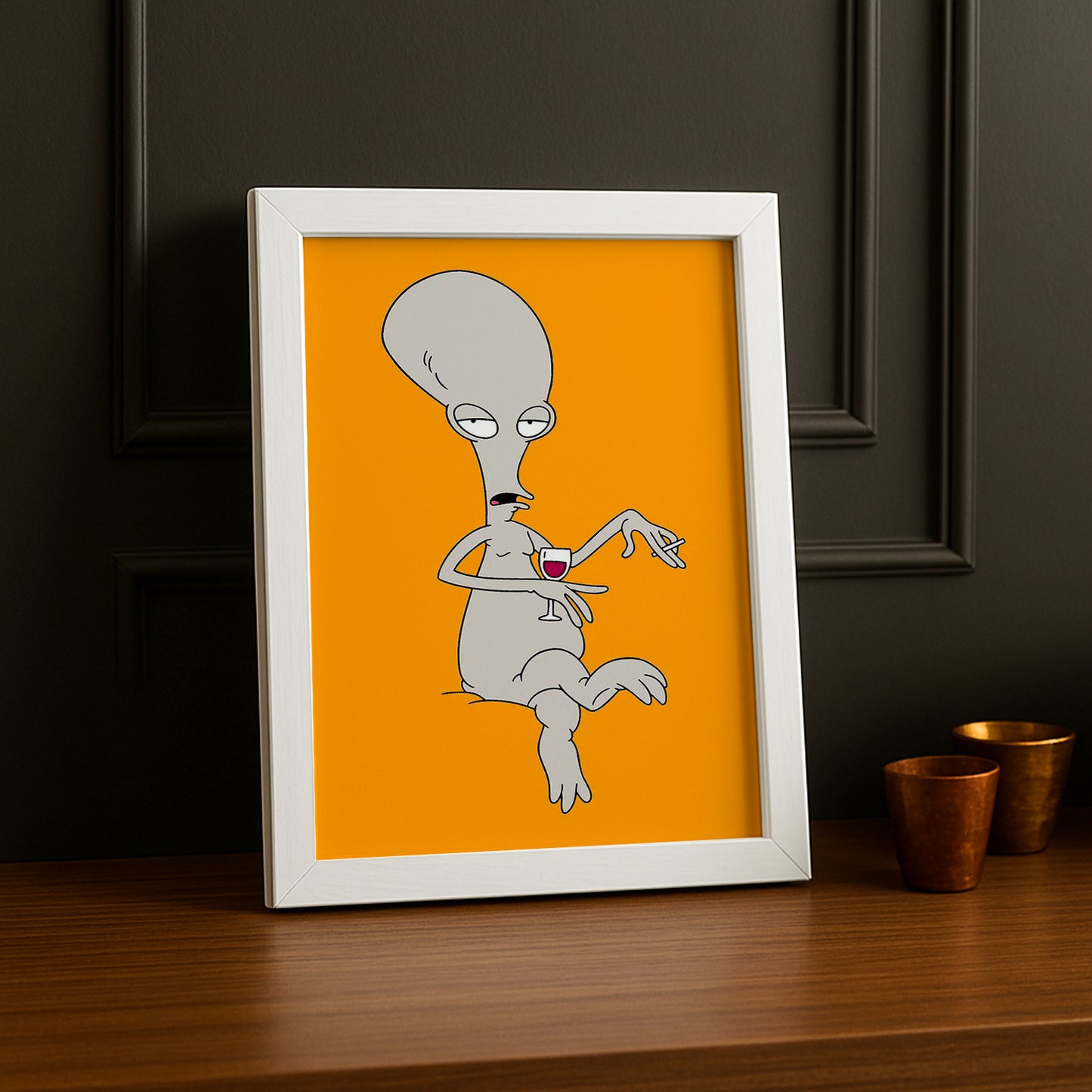 Cadre Photo American Dad - Roger Orange