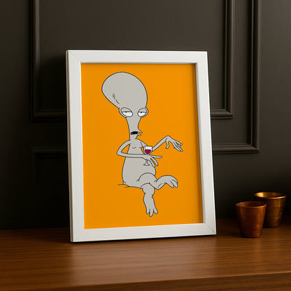 Cadre Photo American Dad - Roger Orange