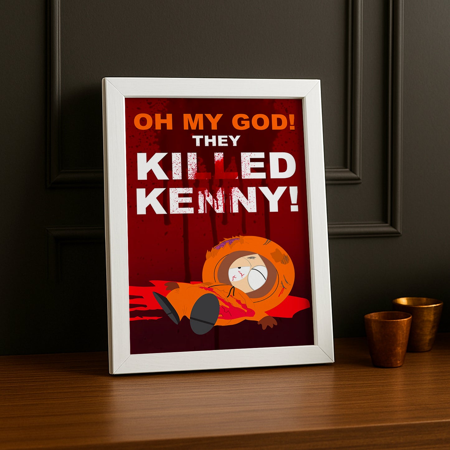 Cadre Photo South Park - Kenny OMG